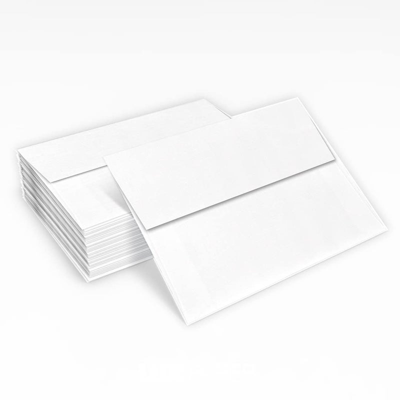 LUXPaper A2 Invitation Envelopes | Peel & Press | 4 3/8" x 5 3/4" | White Linen | 80lb. Text | 50 Qty - Image 5